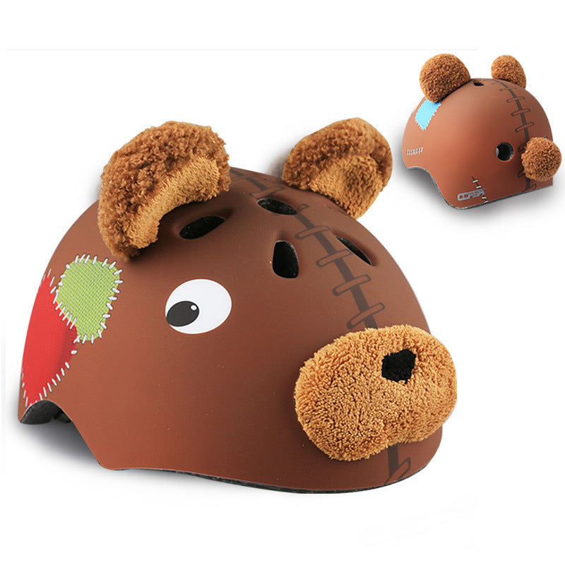 Roller Skating Balancer Child Helmet Brown