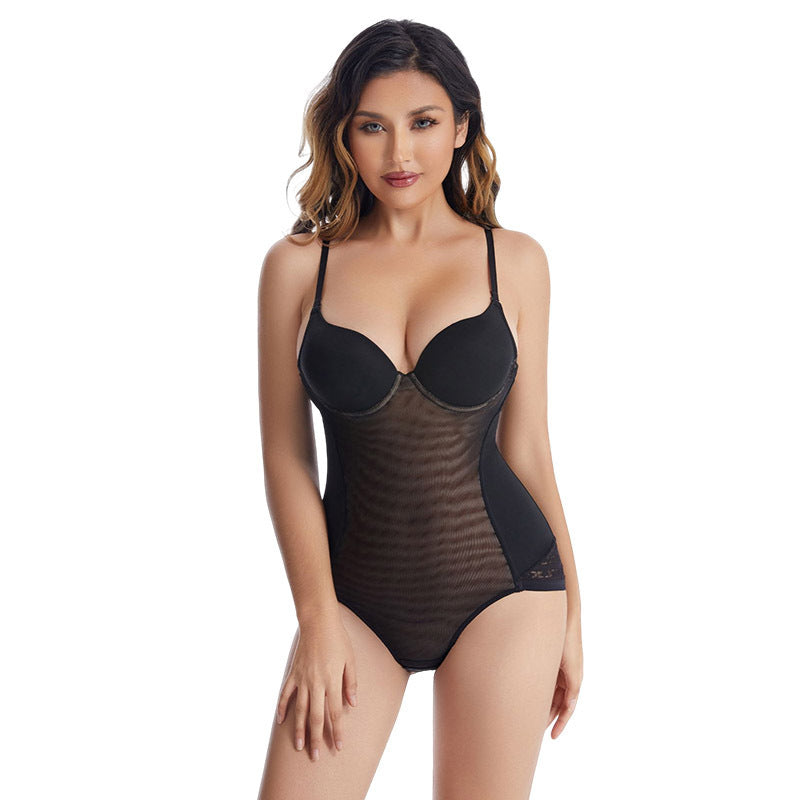 One Piece Underwired Bra Shapewear Black