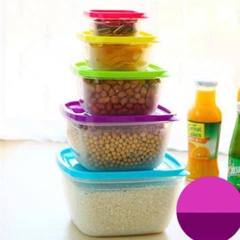 Microwavable Food Storage & Container Stack Set Square