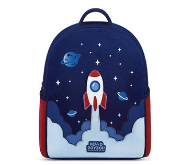 Children's Schoolbag Spine Care Cute Rocket Small