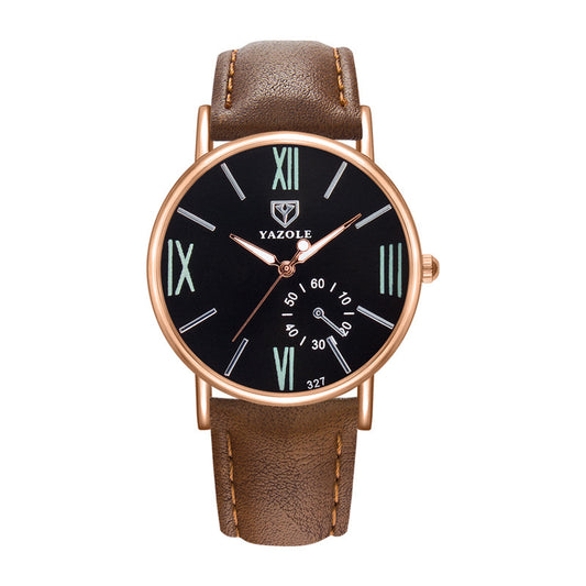 Luminous Women's Watch Fashion Watch Women's Quartz Watch Large Dial Ladies Watch Black brown