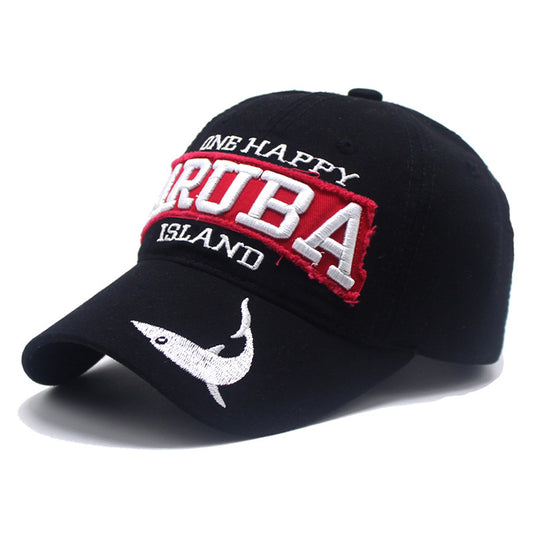 Women's Retro Grey Baseball Cap Black adjustable