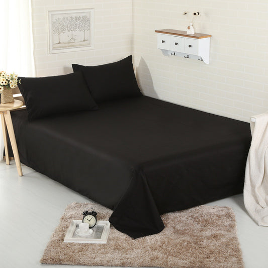 Cotton single-piece sheets Black
