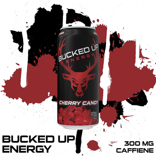 Bucked Up Energy Drink 300mg (Cherry Hard Candy) (12 CT)