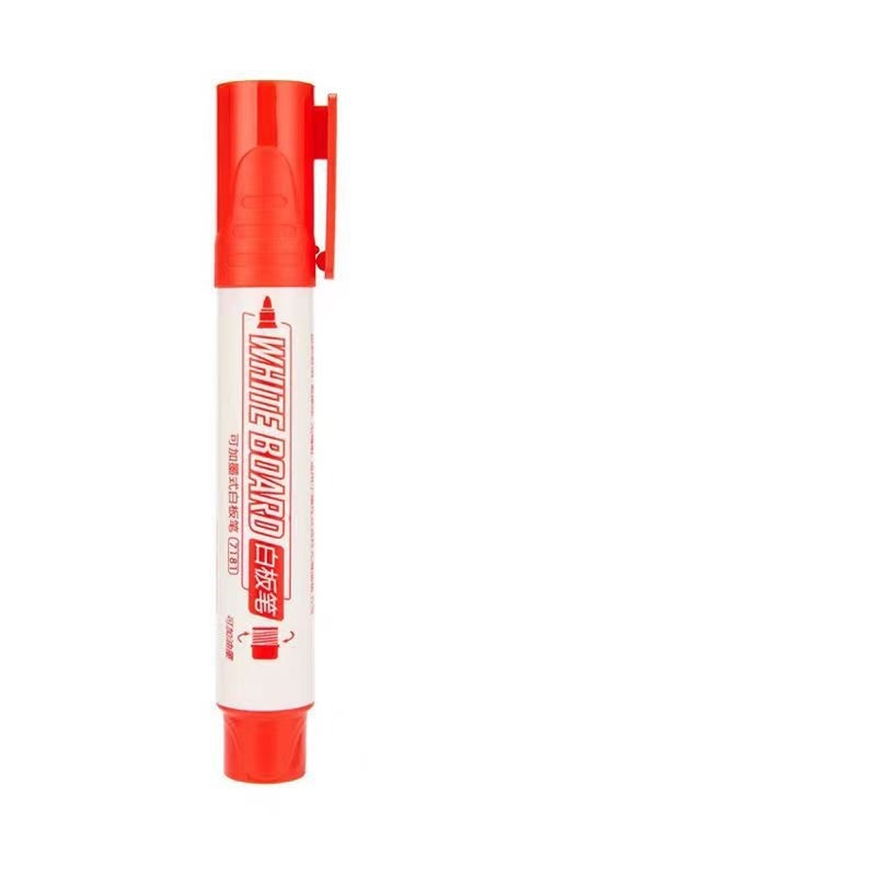 Ink-adding Whiteboard Marker Large Capacity Erasable Office Student Marker Red