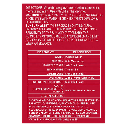 Olay Vitamin C MAX Face Moisturizer, Brightening Cream for Women, Hydrating, Evens Tone, Dark Spot & Hyperpigmentation Reduction, Glowing Skin Care - Niaciniamide, Peptides 1.7 Oz