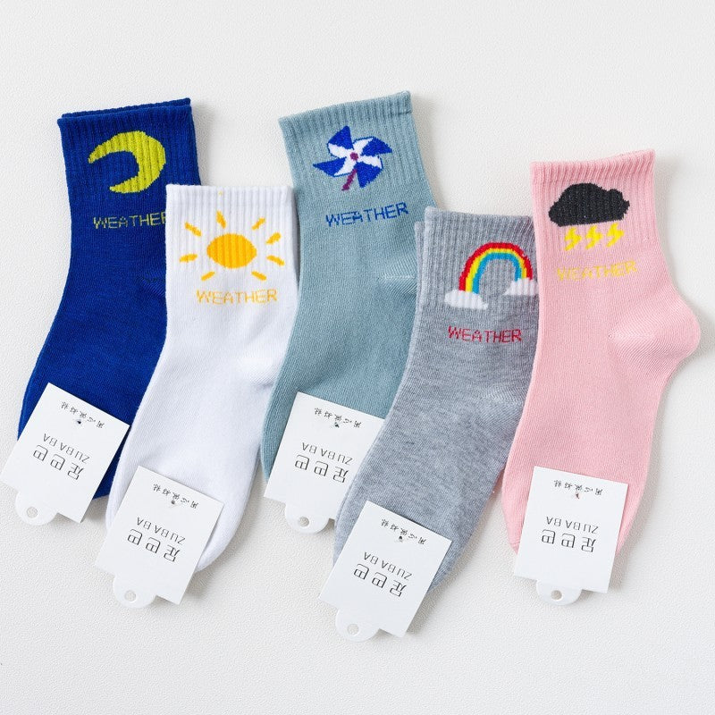 Cute cartoon women socks 02random 10pcs