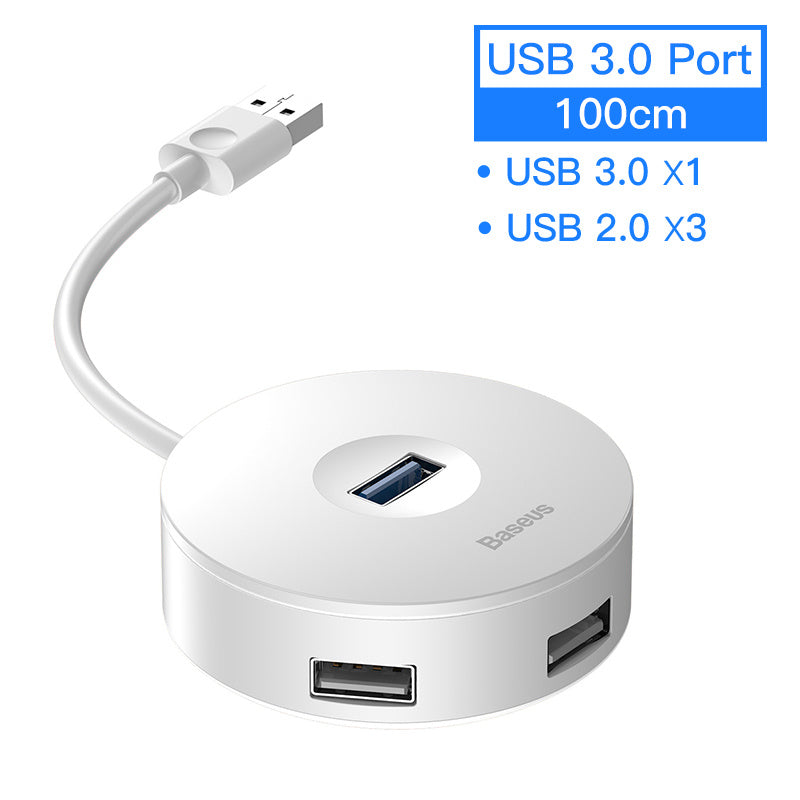 hub notebook usb adapter hub round box 1M Whit USB