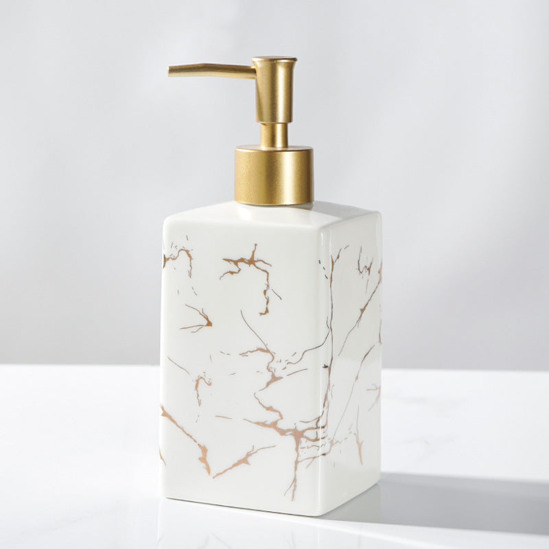 Bathroom Wedding Toiletries White Stone Pattern 450ML