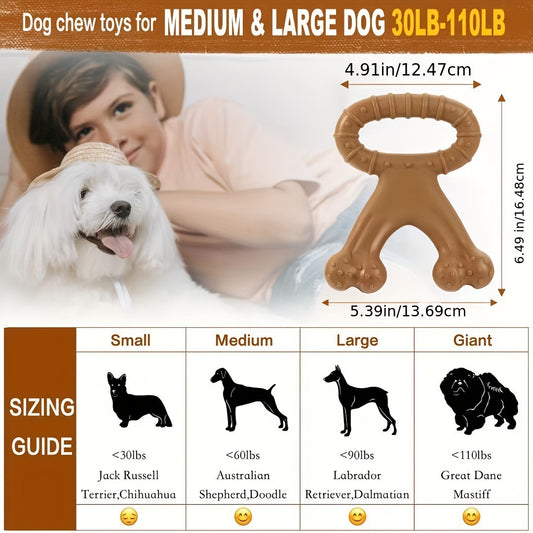 Cross-Border Popular Dog Interactive Toy Pet Chewing Dog Bite Artificial Nylon Toy Molar Dog Bone Ring