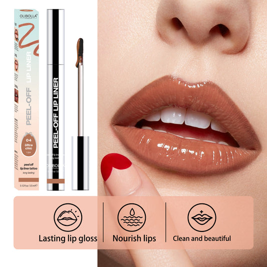 Tear-off Lip Liner Dyeing Stripping No Falling No Makeup Lip Pen Lipstick Show Lip Color.