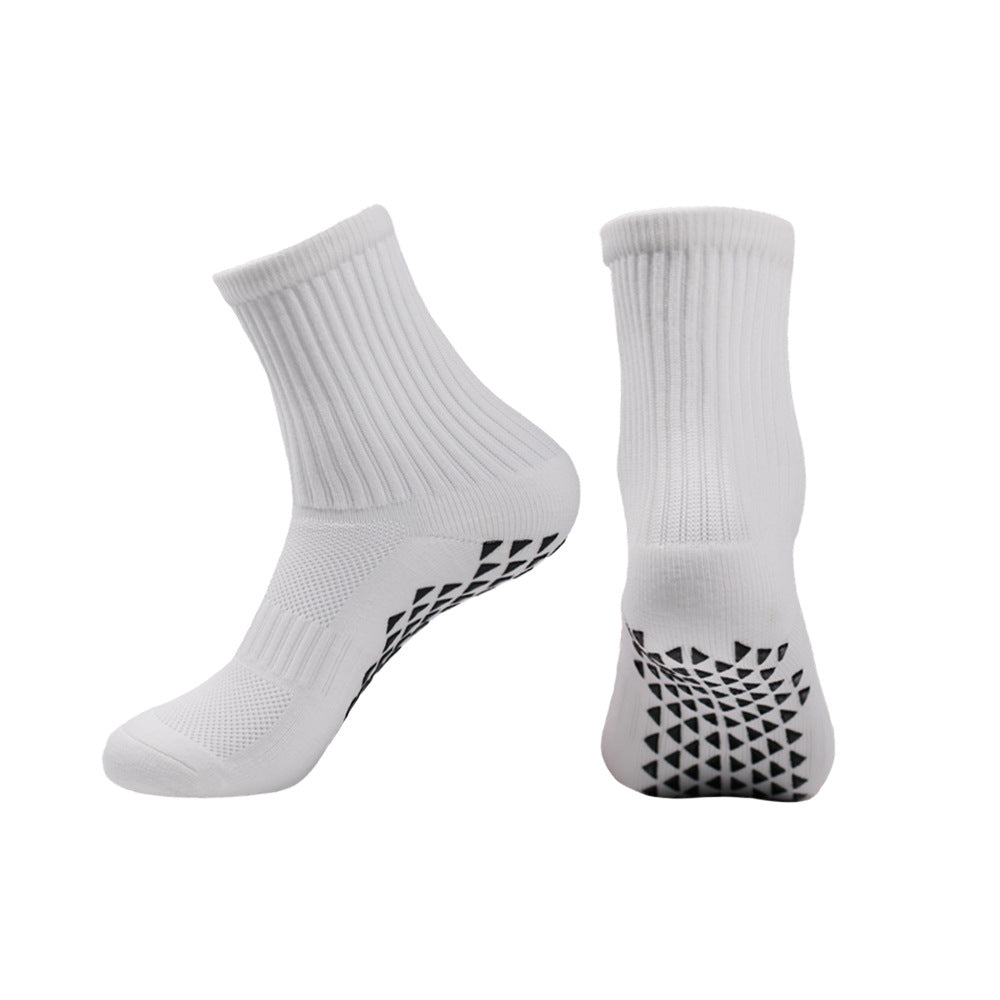 Soccer Professional Training Thick Towel Bottom Athletic Socks White Zipper Bag Packaging