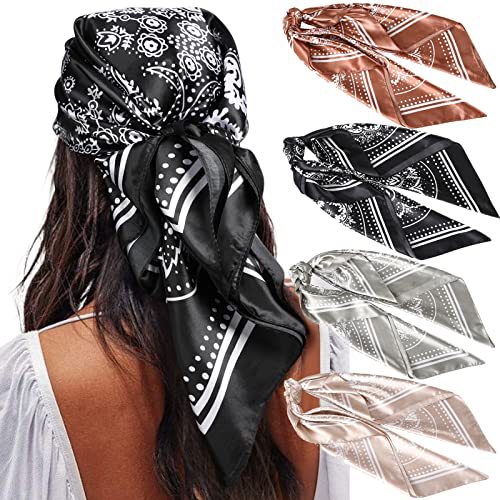 Square Printing Real Silk Scarf