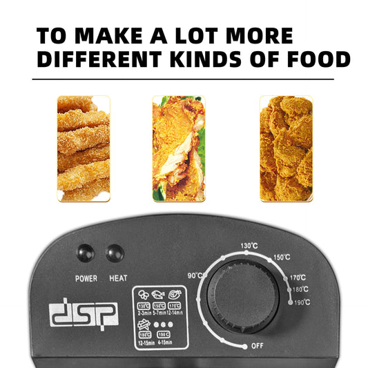 DSP/Dansong Fryer Household Multifunctional Fryer Fries Fryer 2200w High Power And High Efficiency Frying