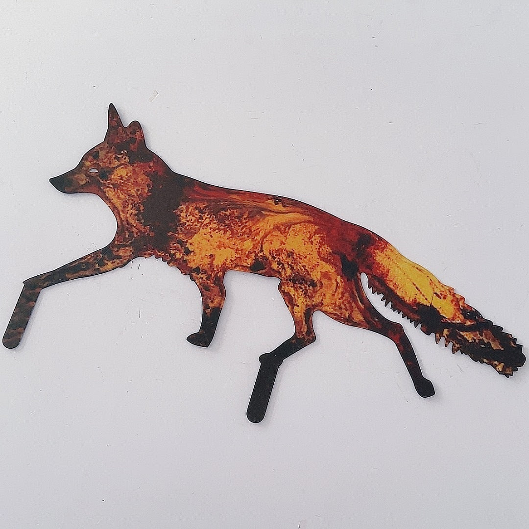 Fox Iron Outdoor Plug-in Decoration Foxer Small Size 30cm
