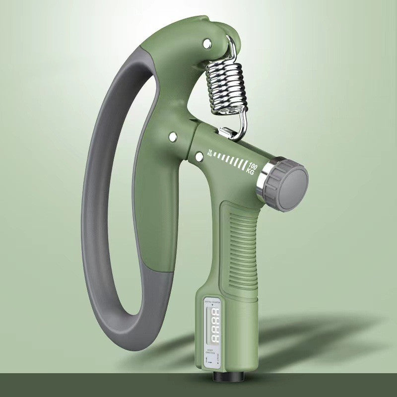 Smart Counting Grip 10-100KG Grip Free Adjustment Professional Hand Training Arm Muscle Training Fitness Equipment Fitness Tools Gym Green