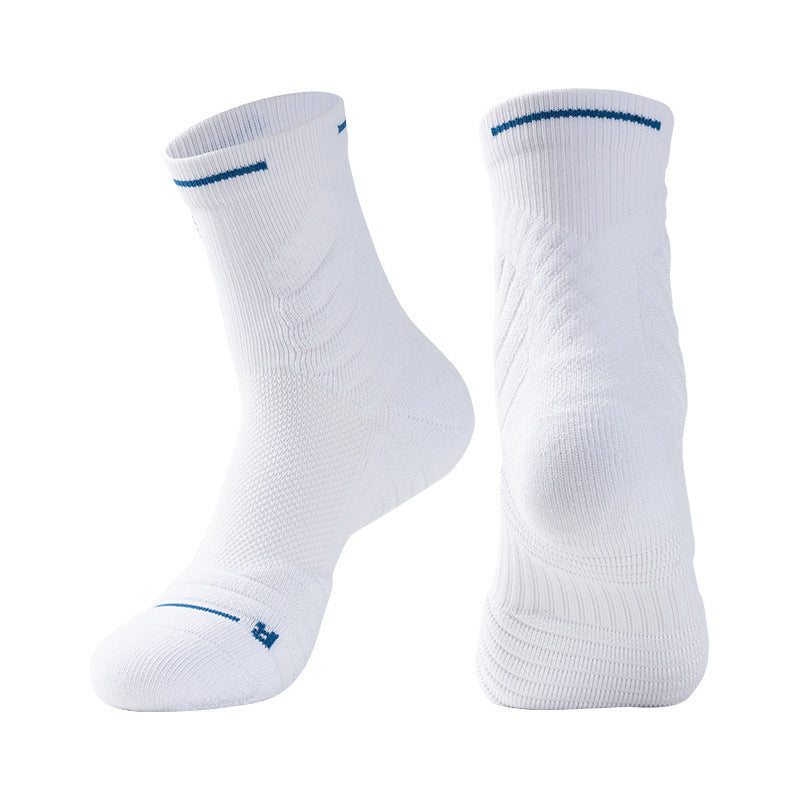 High-top Running Sports Stockings White Short Tube Free Size