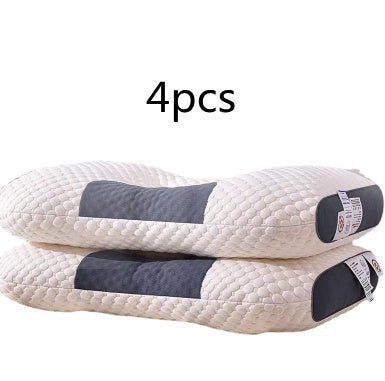 3D Knitted Cotton Pillow Sleep Aid White4pcs