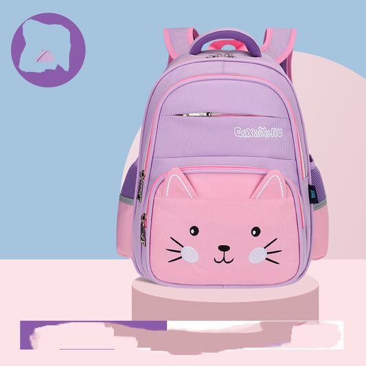 Cute Cartoon Shoulders Baby Lightweight Backpack Elementary School Schoolbag 10colour
