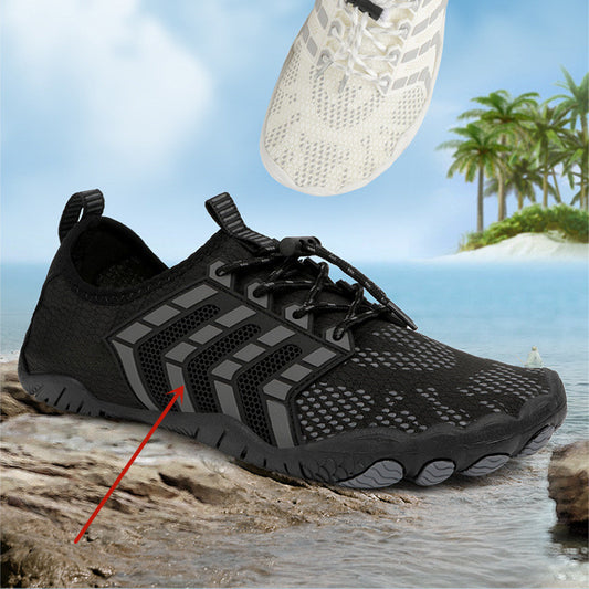 Men's And Women's Non-slip Five-finger Mountaineering Fitness Shoes D025 Black
