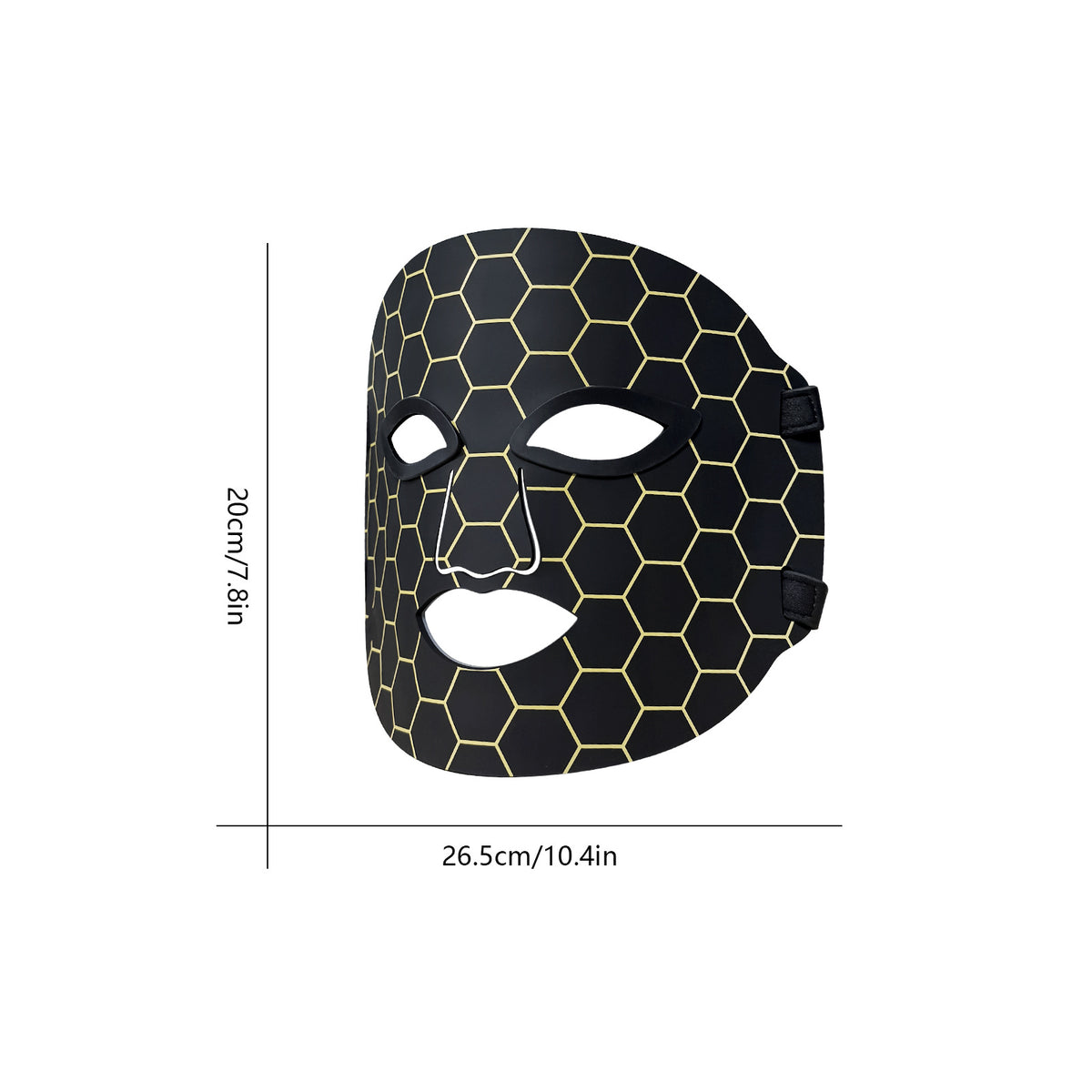 LED seven-color light silicone mask
