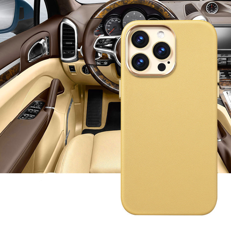 Fall Proof Wireless Charging Mobile Phone Case Yellow