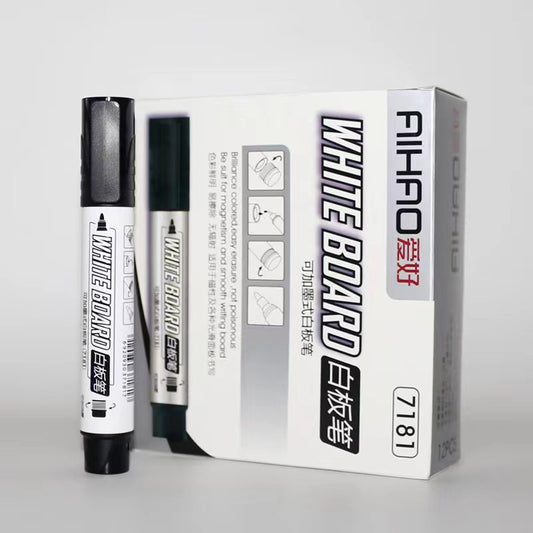 Ink-adding Whiteboard Marker Large Capacity Erasable Office Student Marker
