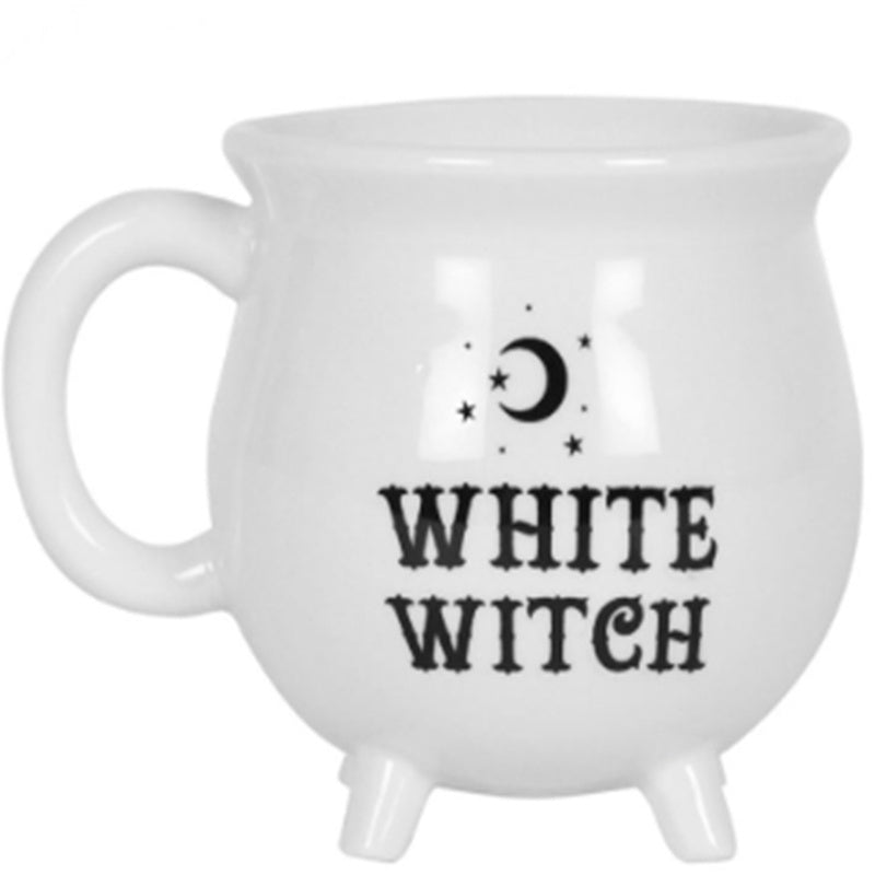 Ceramic Witch Coffee Mug, Ceramic Halloween Mug White 1PC