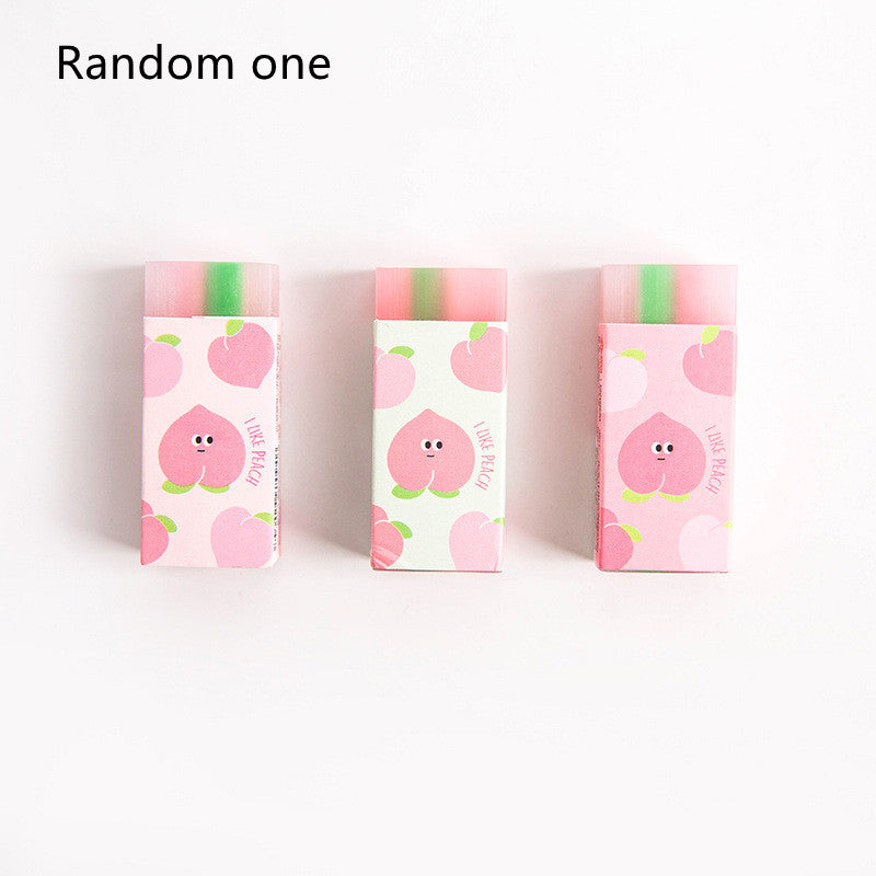 Fashionable Simplicity Does Not Leave Traces Of Students With Erasers Peach Random one
