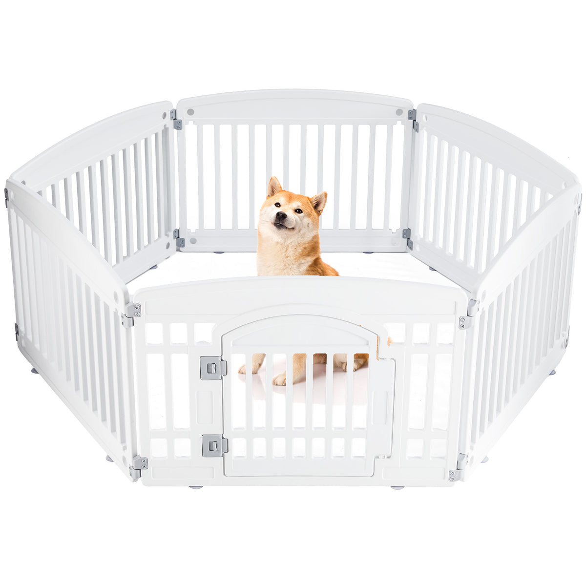 Dog Game Fence Is Safe And Reliable White6Panel