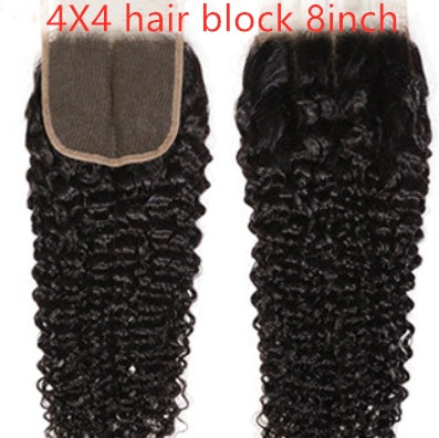Live Export Wig Malaysia Hair Extension 4X4 hair block 8inch