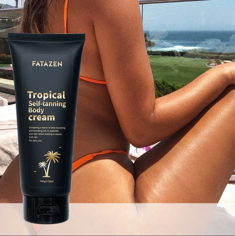 3Hrs Instant Dark Tanning Lotion Butter Body Care Sunscreen Suntan Oil Skincare OEM Self Tanner Sunless Tanning Cream For Body 100g
