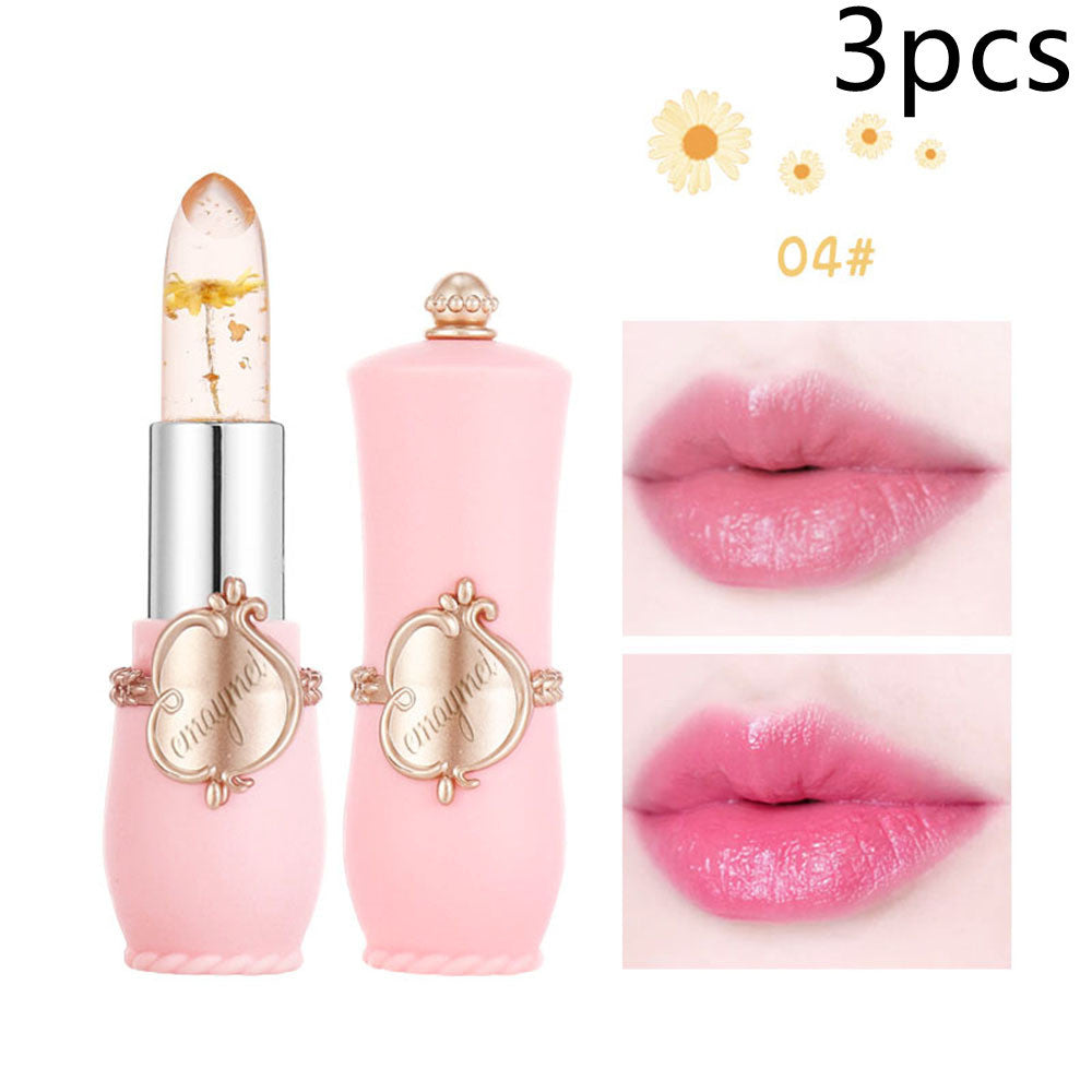 Maymei Moisturizing Lip Balm Dried Flower Color Changing Lipstick 04color 3PCS