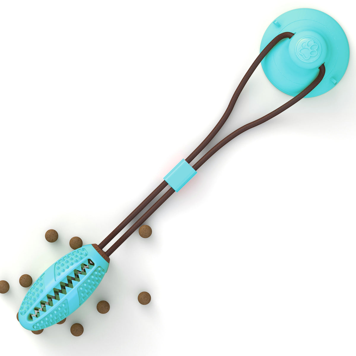 Dog Toys Silicon Suction Cup Tug Interactive Dog Ball Toy For Pet Chew Bite Tooth Cleaning Toothbrush Feeding Pet Supplies D