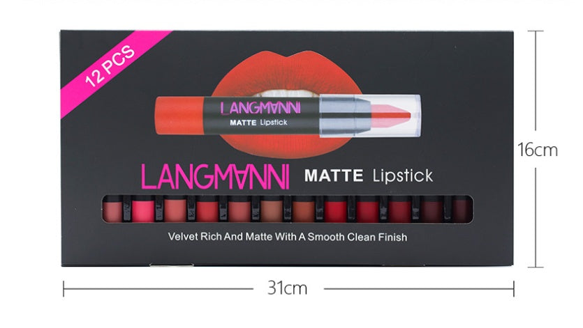 Non-Stick Cup Matte Lipstick And Lip Gloss Set default