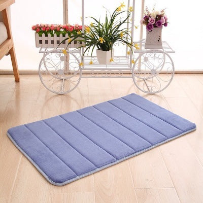 Memory Cotton Carpet Dark blue