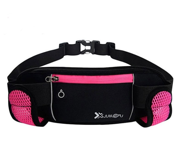 Sports running belt bag Rose Red