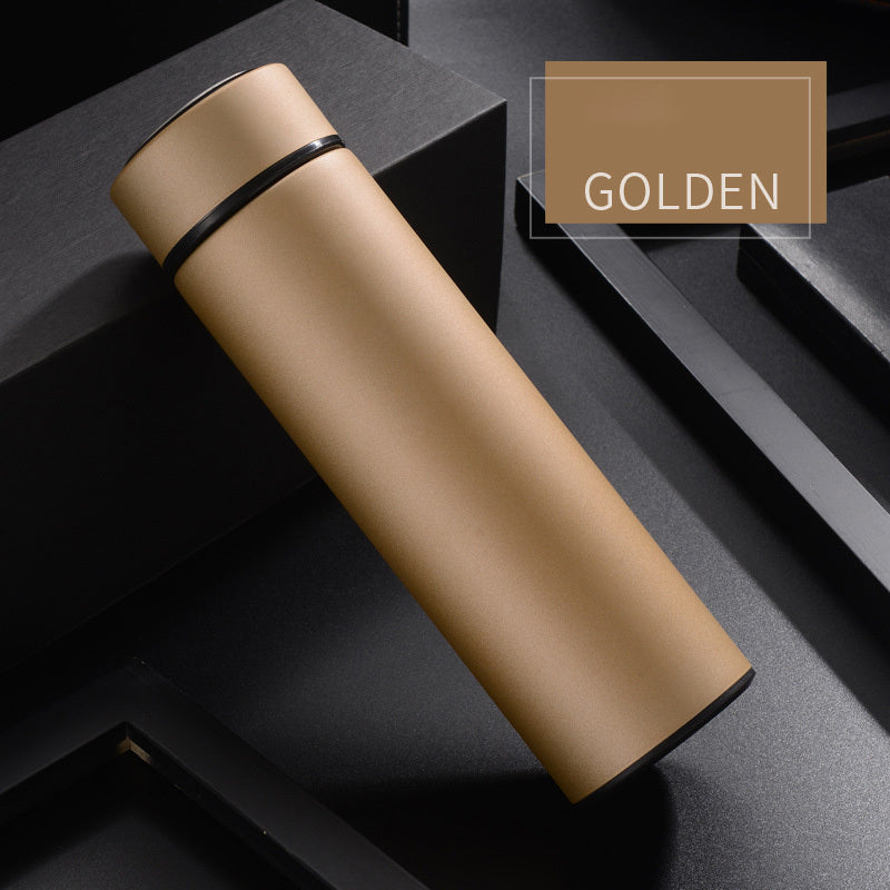 450ml Stainless Steel Water Bottle Double Wall Vacuum Insulated Business Travel Sport Outdoor Water Bottle Golden