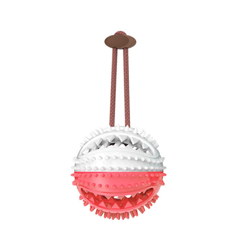 Dog Toys Silicon Suction Cup Tug Interactive Dog Ball Toy For Pet Chew Bite Tooth Cleaning Toothbrush Feeding Pet Supplies F
