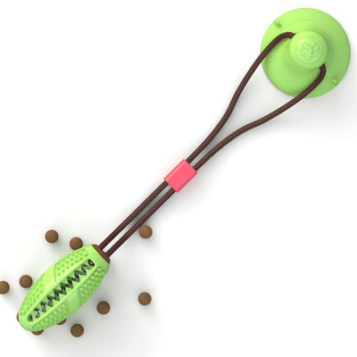 Dog Toys Silicon Suction Cup Tug Interactive Dog Ball Toy For Pet Chew Bite Tooth Cleaning Toothbrush Feeding Pet Supplies C