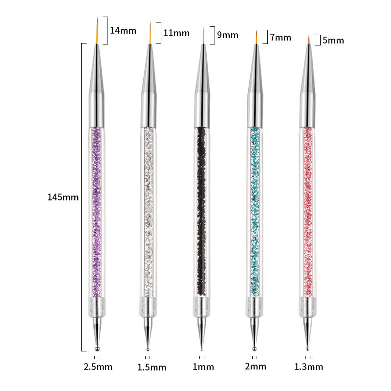 Nail Tools Double-headed Pointing Drilling Pen, Pointing Rhinestone Pen Suit