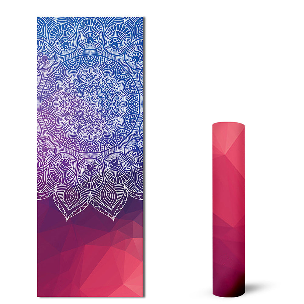 Suede TPE Yoga Mat Eco Friendly Non SlipWorkout Mat for Yoga Pilates Home Fitness C