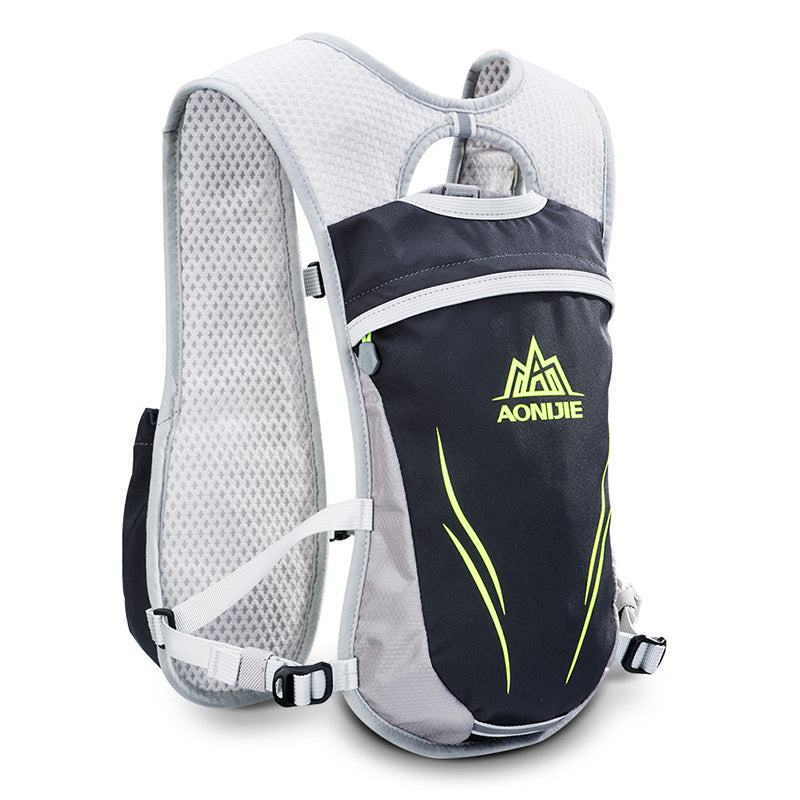 Trail Running Outdoor Cycling Bag Marathon Backpack Grey