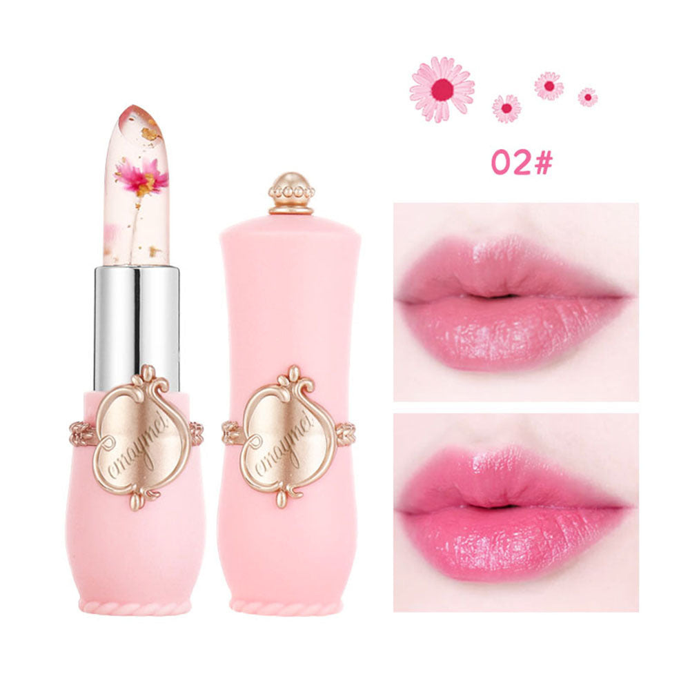 Maymei Moisturizing Lip Balm Dried Flower Color Changing Lipstick 02color 1PCS