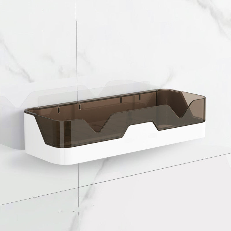 Toilet Rack Free Perforation Wall-Mounted Kitchen Bathroom Toilet Wall Toothbrush Cosmetic Storage Golden