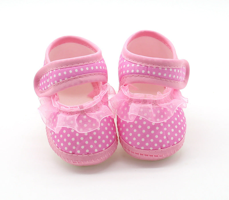 Baby Soft-Soled Shoes Baby Shoes Spring And Autumn Models Baby Toddler Shoes Pink