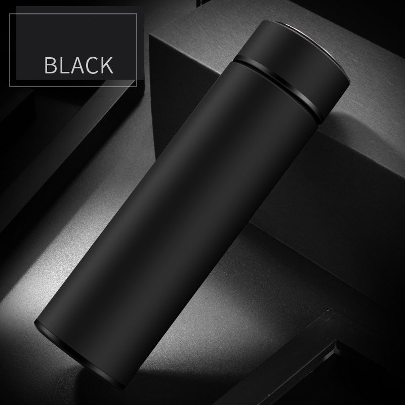450ml Stainless Steel Water Bottle Double Wall Vacuum Insulated Business Travel Sport Outdoor Water Bottle Black