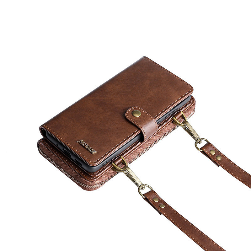 Mobile phone case diagonal Brown