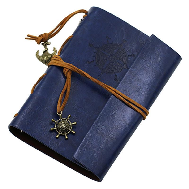 Compass Antique Rustic Diaries Blue