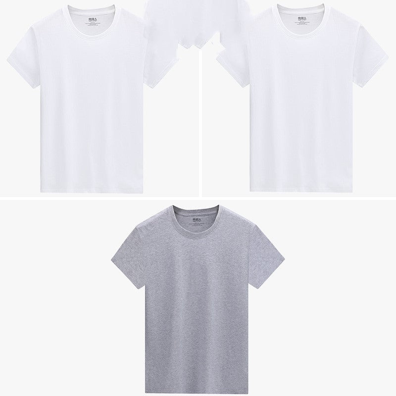 White short sleeve t-shirt men 5 style